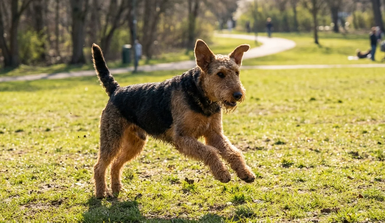 Airedale Terrier full body