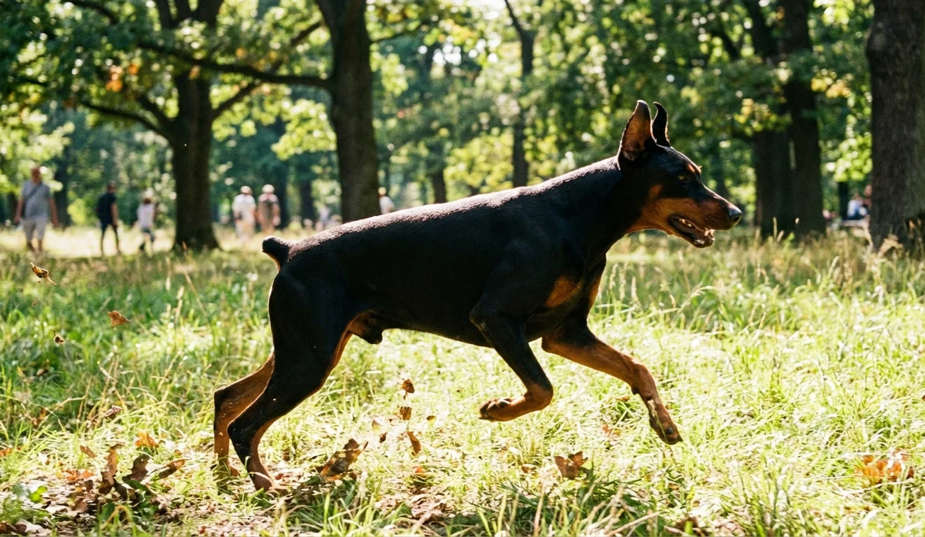 Doberman Pinscher full body
