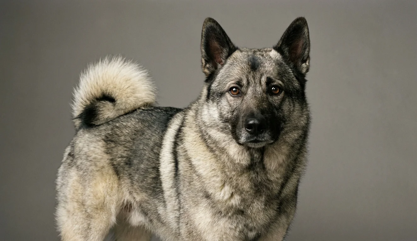 Norwegian Elkhound portrait