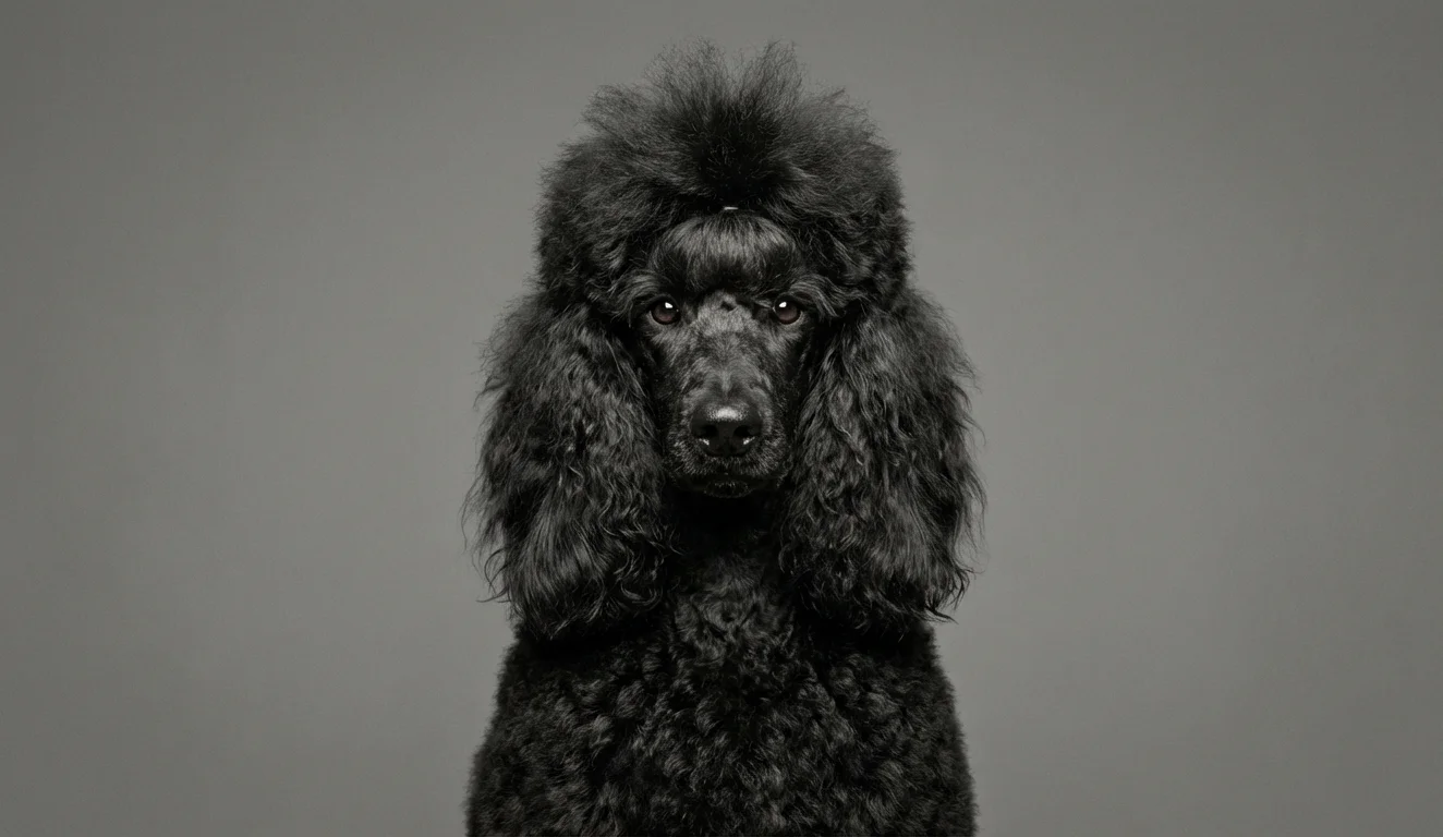 Standard Poodle portrait