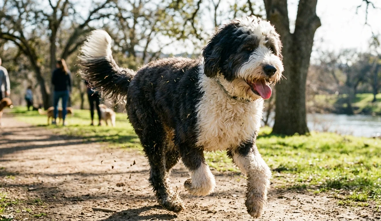 Sheepadoodle full body