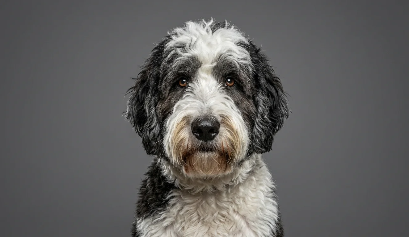 Sheepadoodle portrait